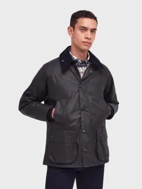 Barbour Bedale Wax Coat - Navy