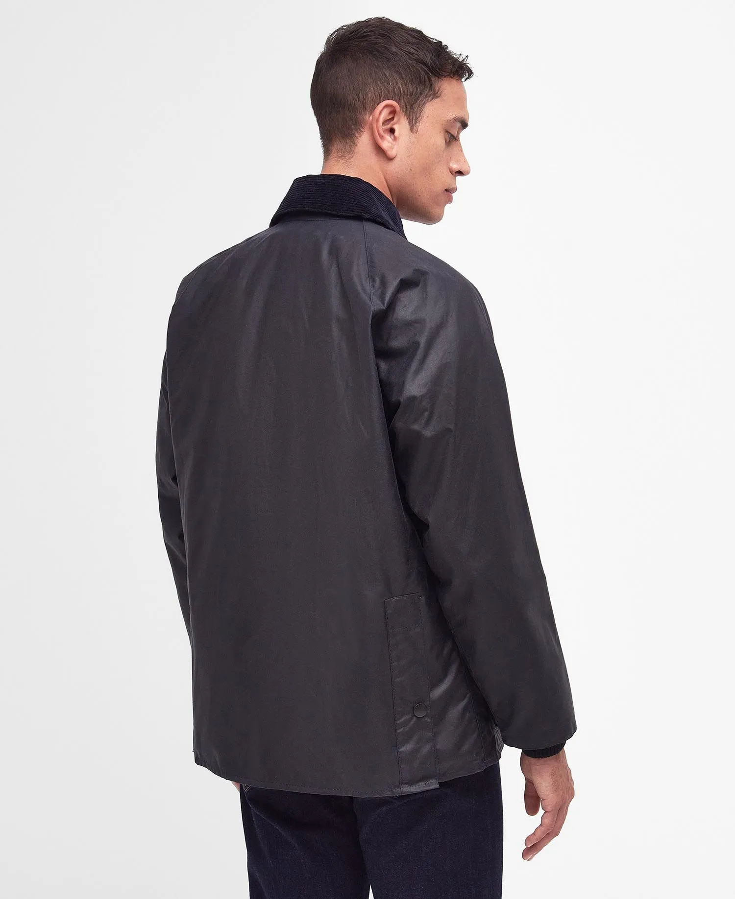 Barbour Bedale Wax Coat - Navy