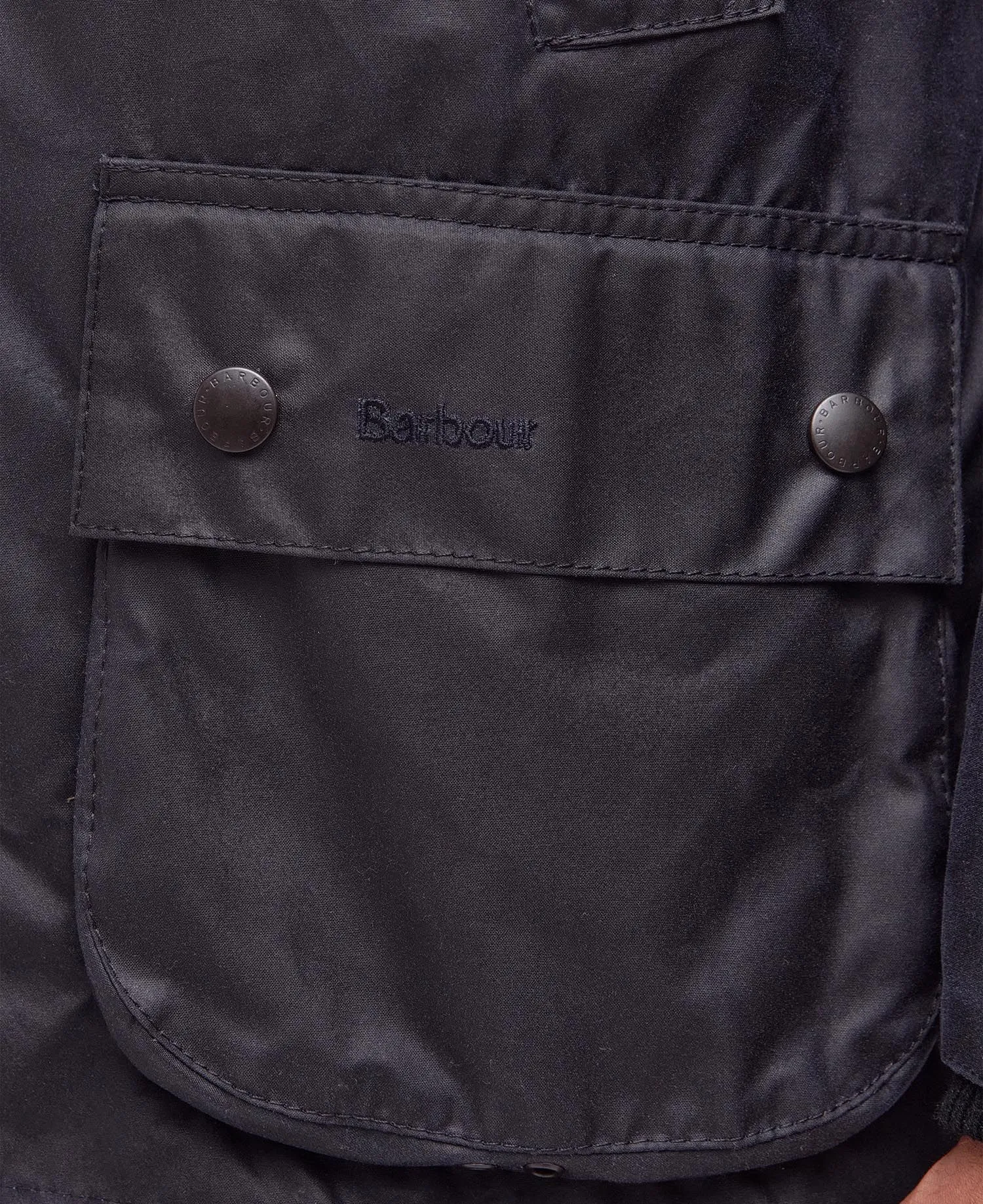 Barbour Bedale Wax Coat - Navy