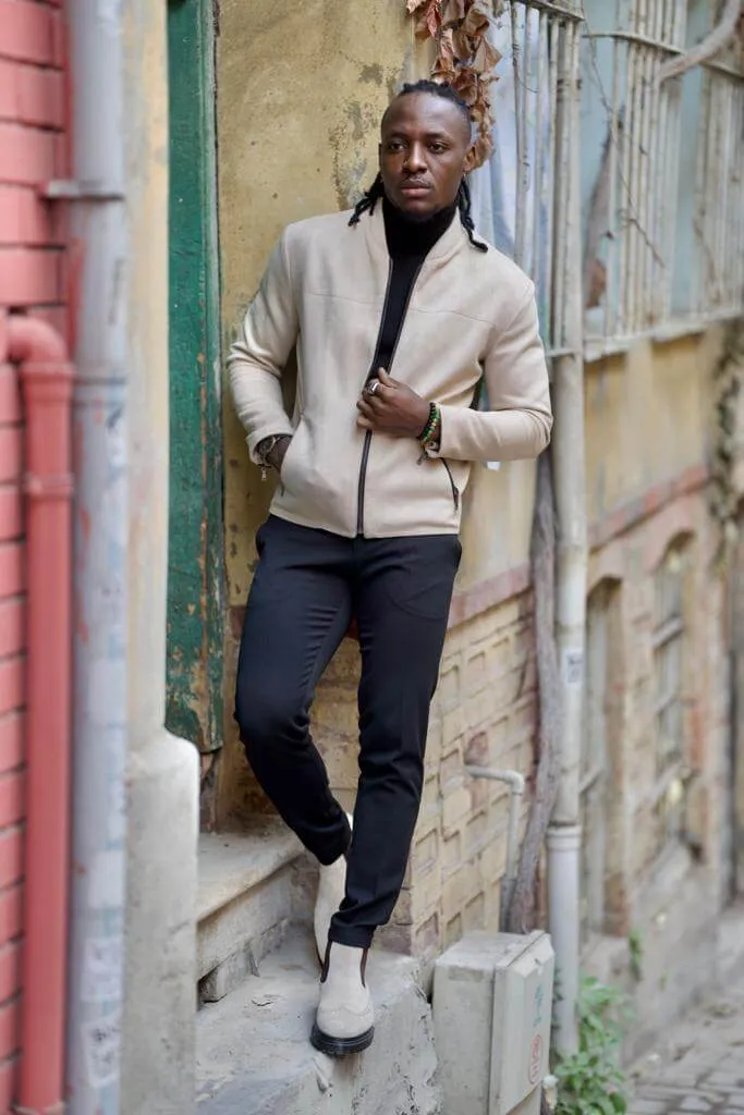 Beige Nubuck Jacket