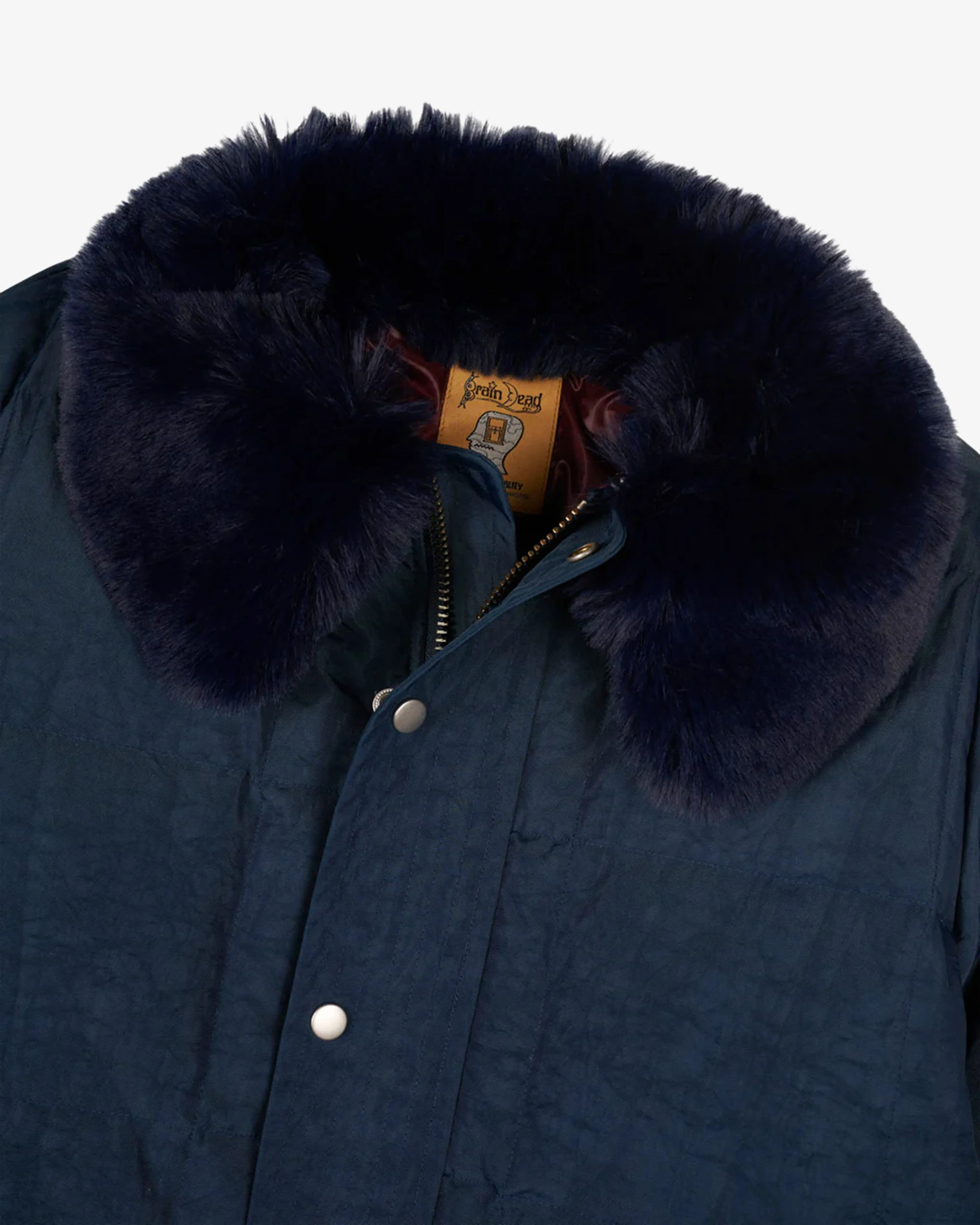 Brain Dead - Men's Homage Parka - (Navy)