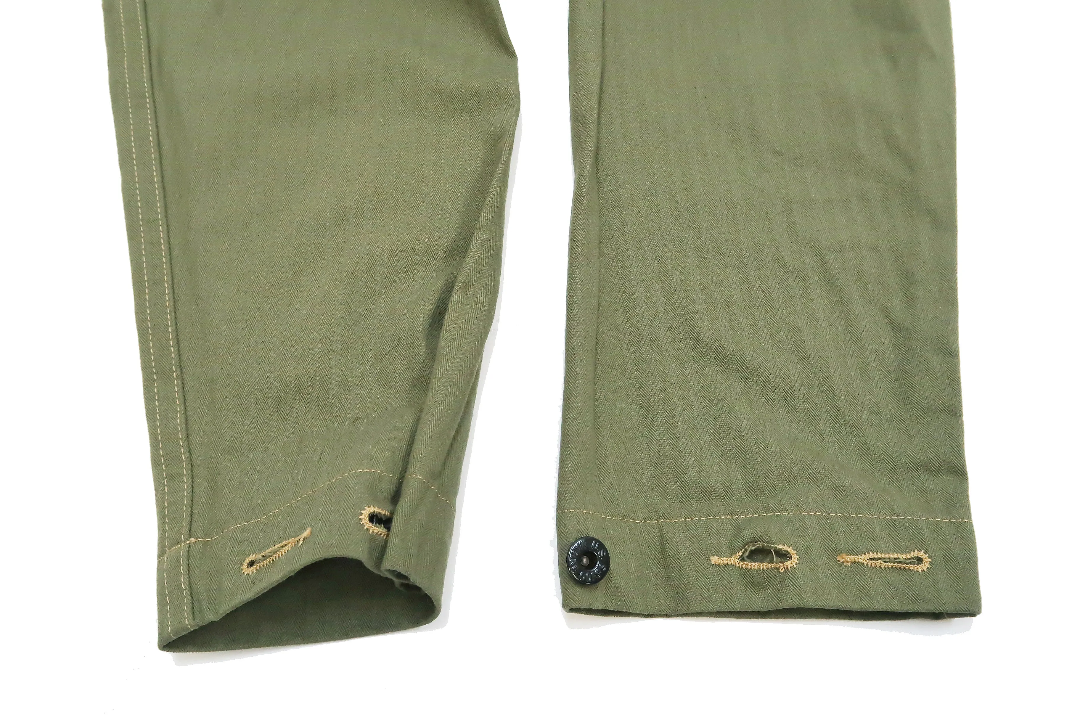 Buzz Rickson Jacket Men's Reproduction of WW2 USMC P44 HBT Utility Jacket P-44 BR15123 Olive