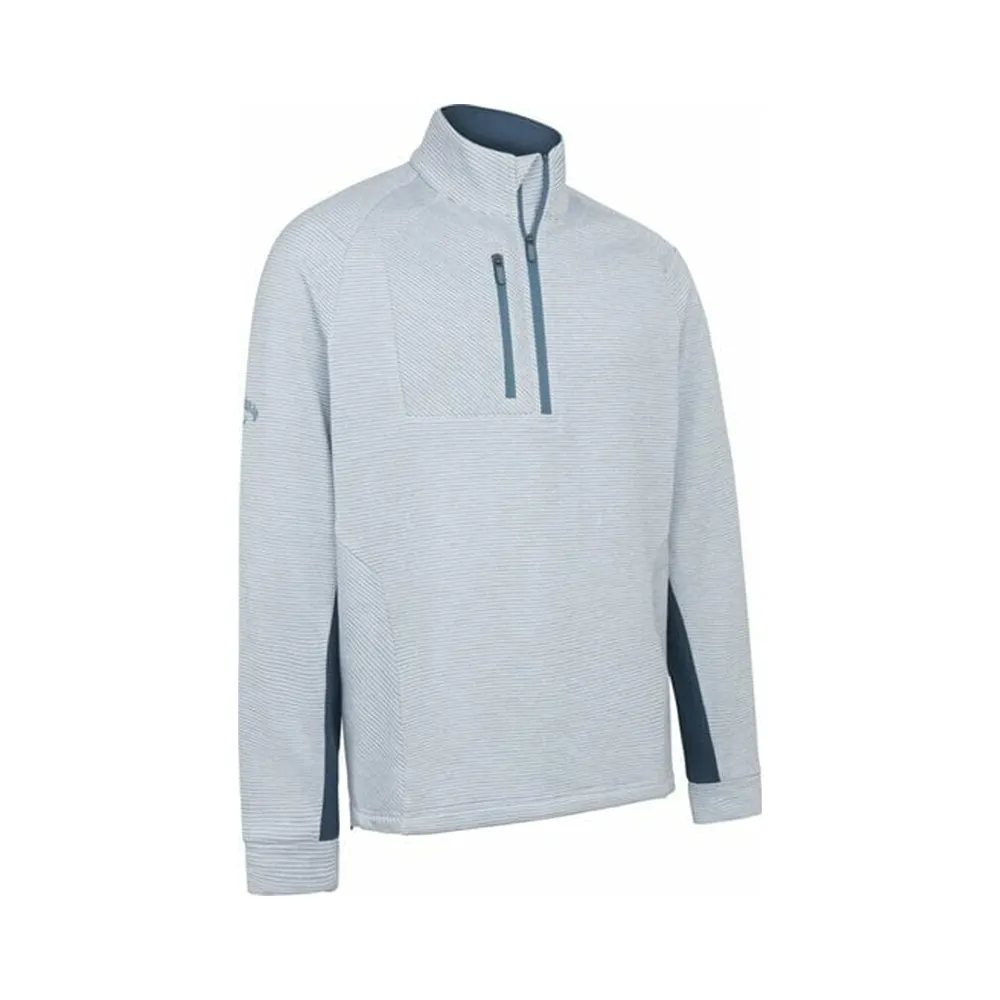 Callaway Golf Mens Heather Stripe Fleece Back Thermal Sweater - CGKFC013- 🚨FLASH SALE⚡️