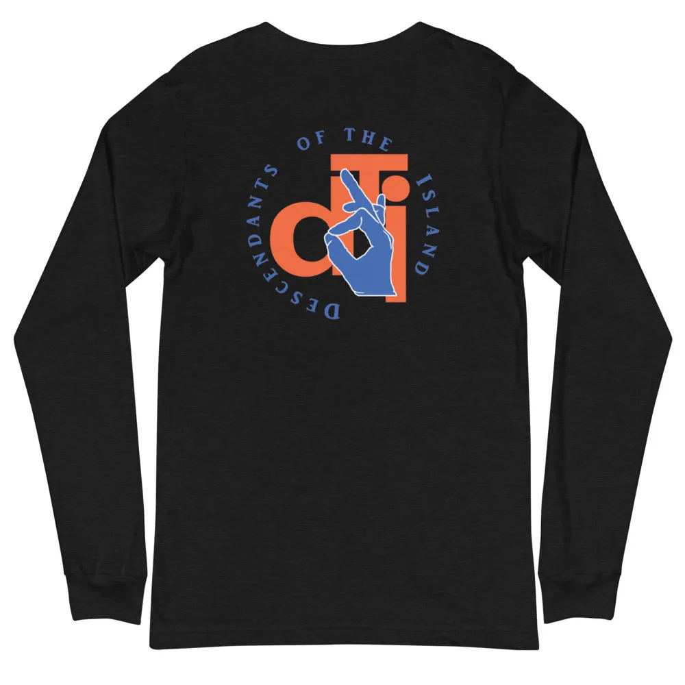 Descendants of the Island Blue and Orange Logo Long Sleeve Tee