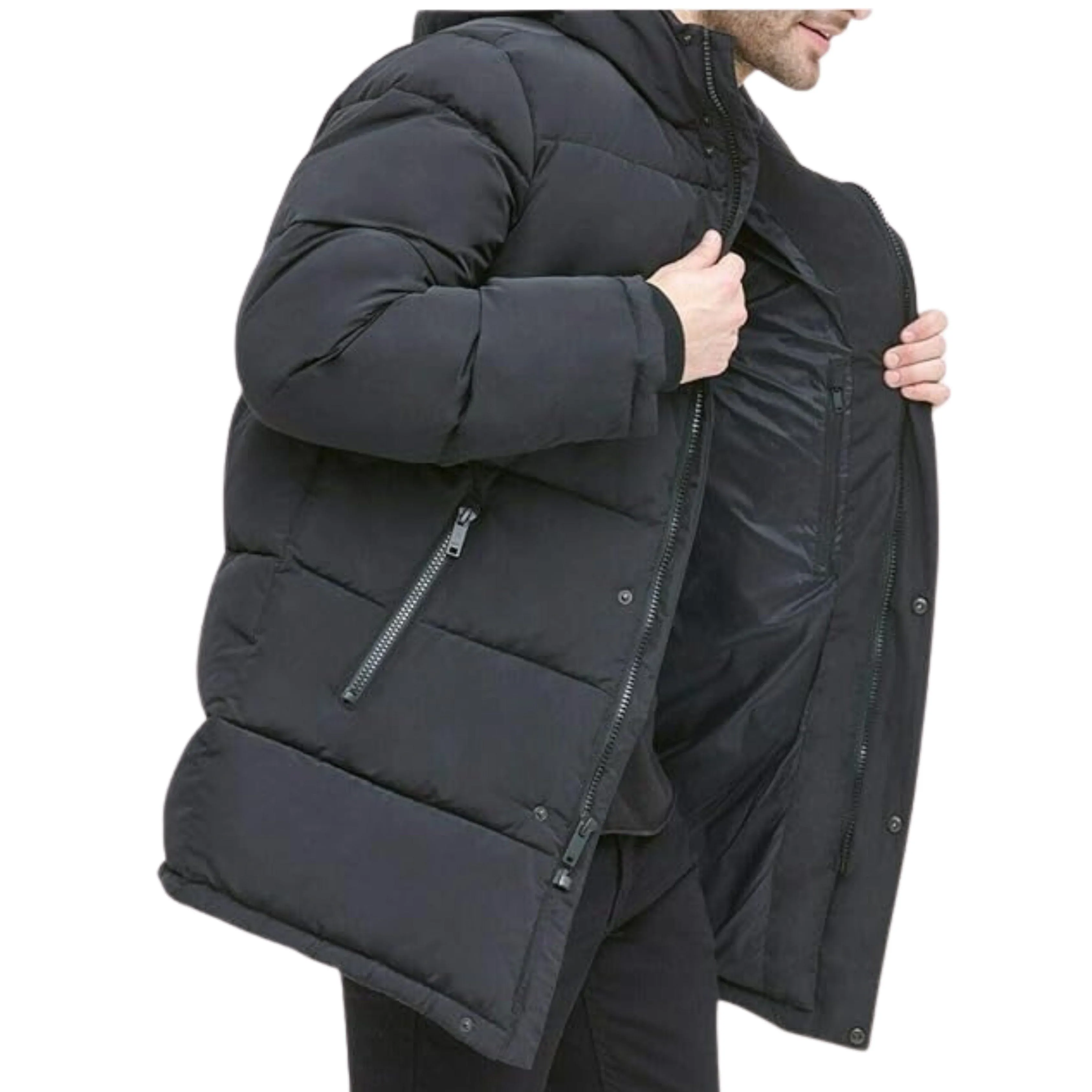 DKNY - Hooded Quilted Parka Jacket