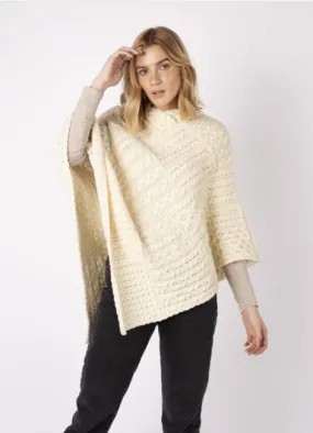 Elm Patchwork Poncho Natural