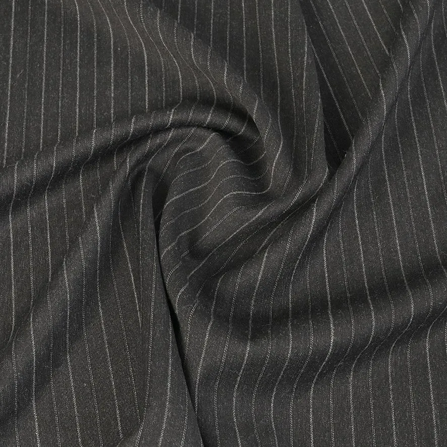 Graphite Chalk Stripe Fabric 99849