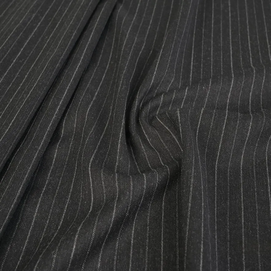 Graphite Chalk Stripe Fabric 99849