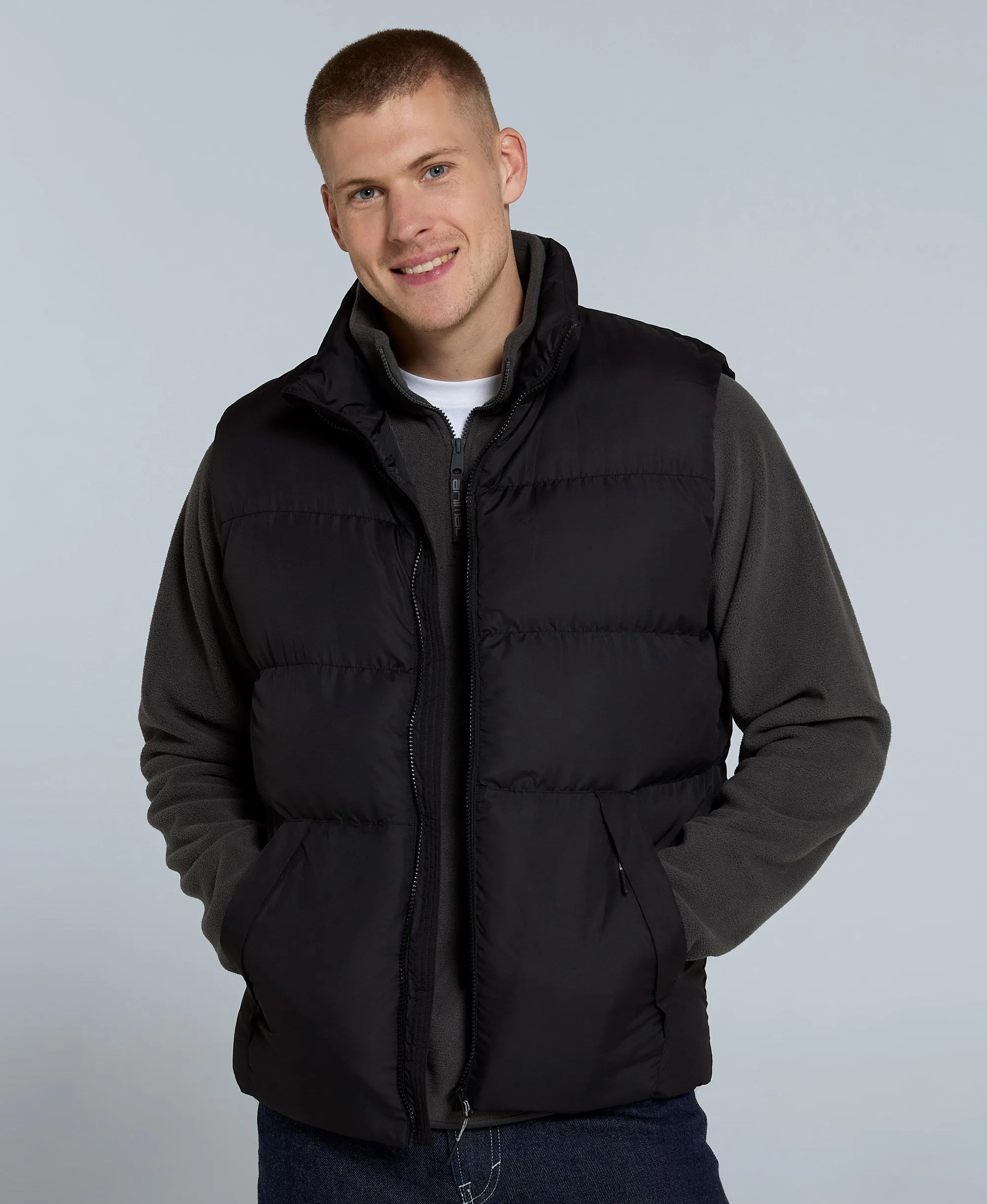 Haworth Mens Padded Gilet - Jet Black