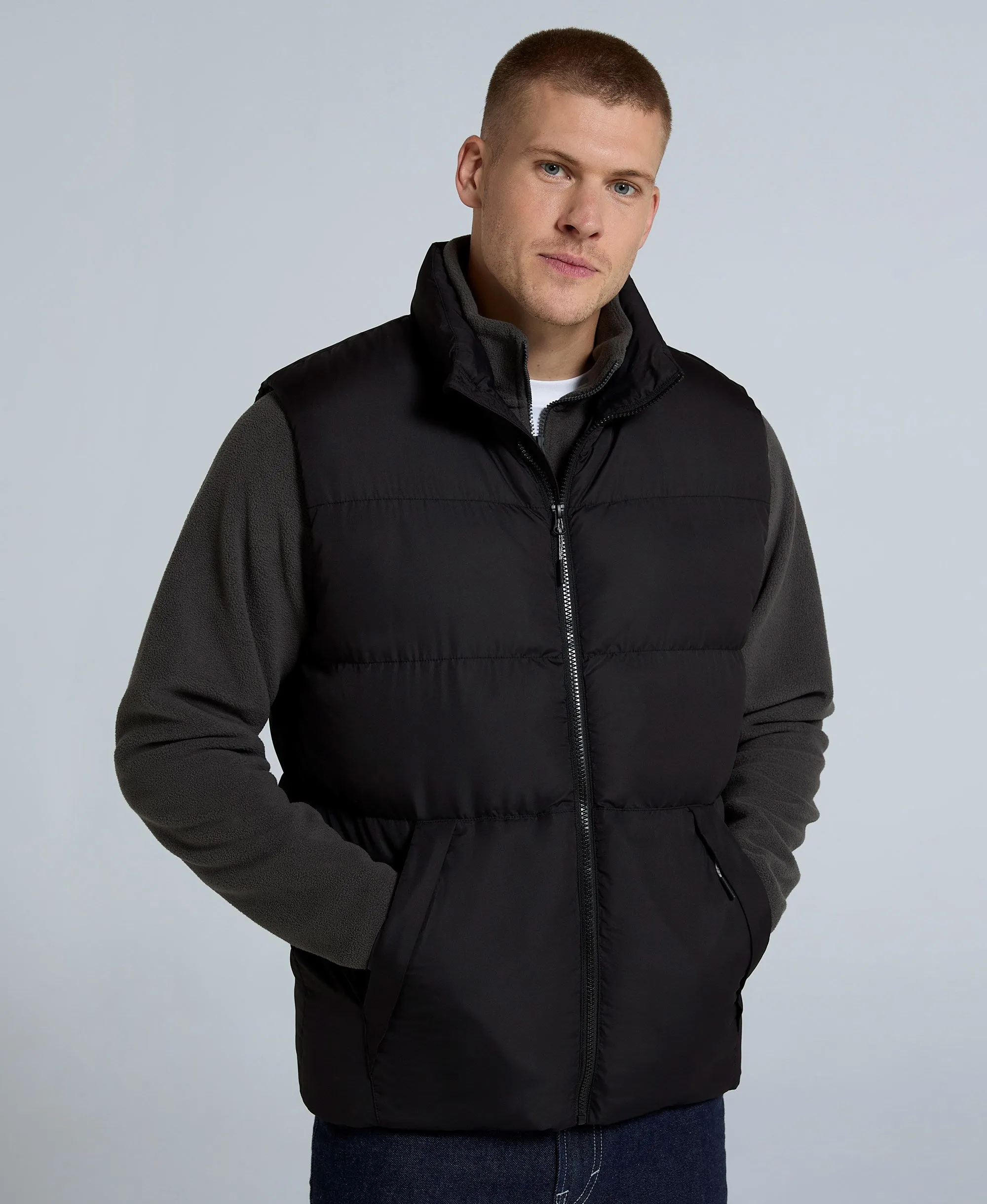 Haworth Mens Padded Gilet - Jet Black