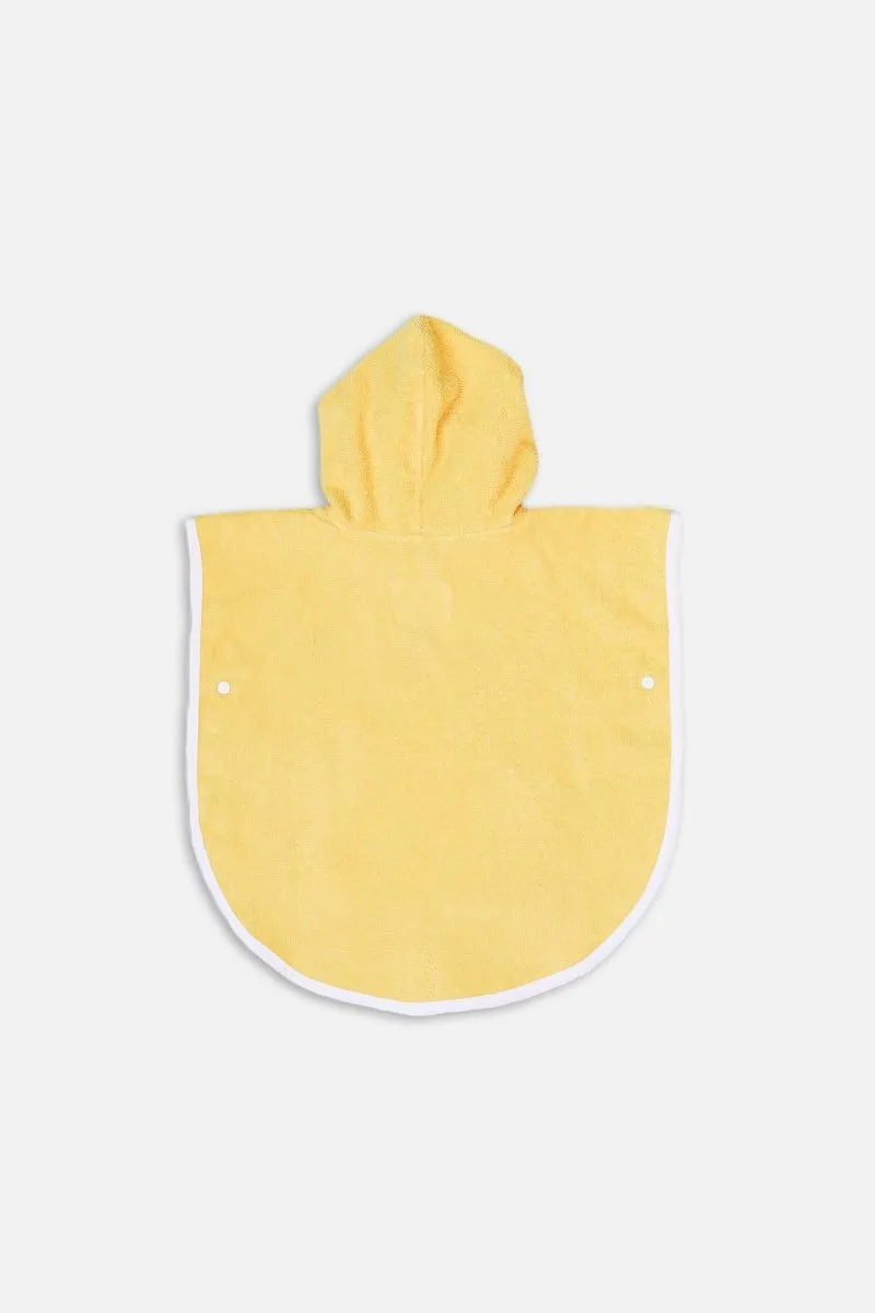 KIDS TOWEL PONCHO - Sunshine Yellow