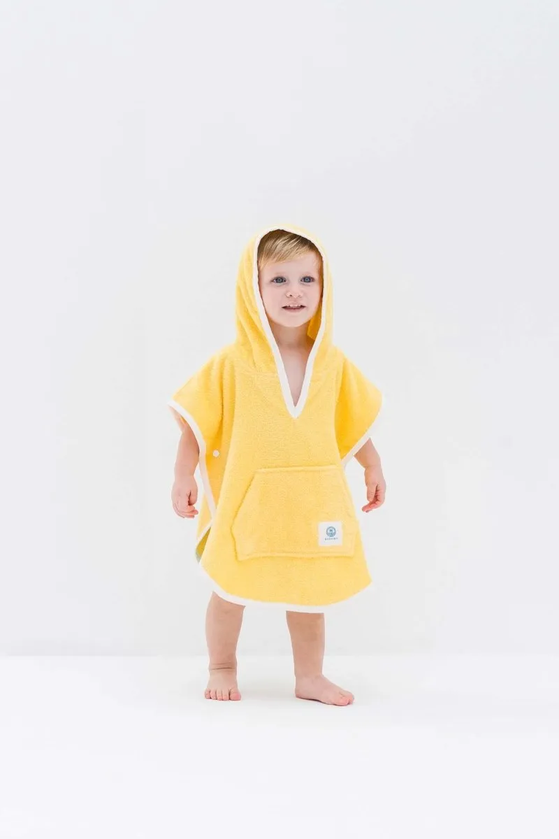 KIDS TOWEL PONCHO - Sunshine Yellow