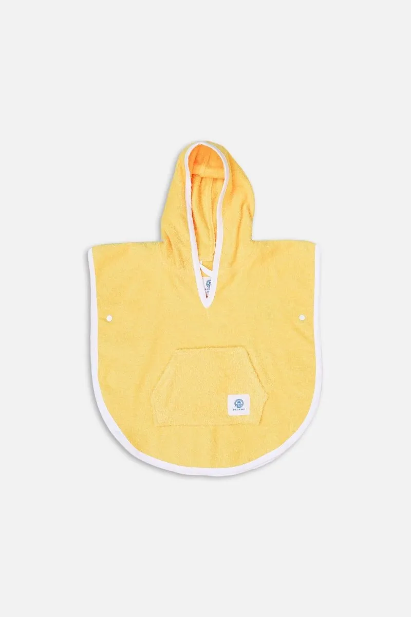 KIDS TOWEL PONCHO - Sunshine Yellow