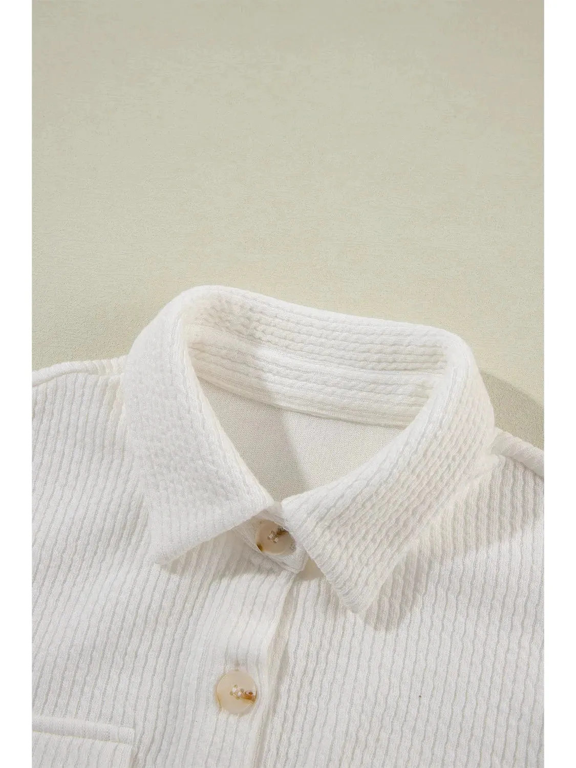NicholesGifts Women Button Up Long Sleeve Shacket