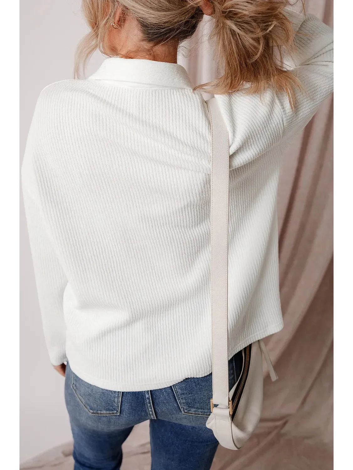 NicholesGifts Women Button Up Long Sleeve Shacket