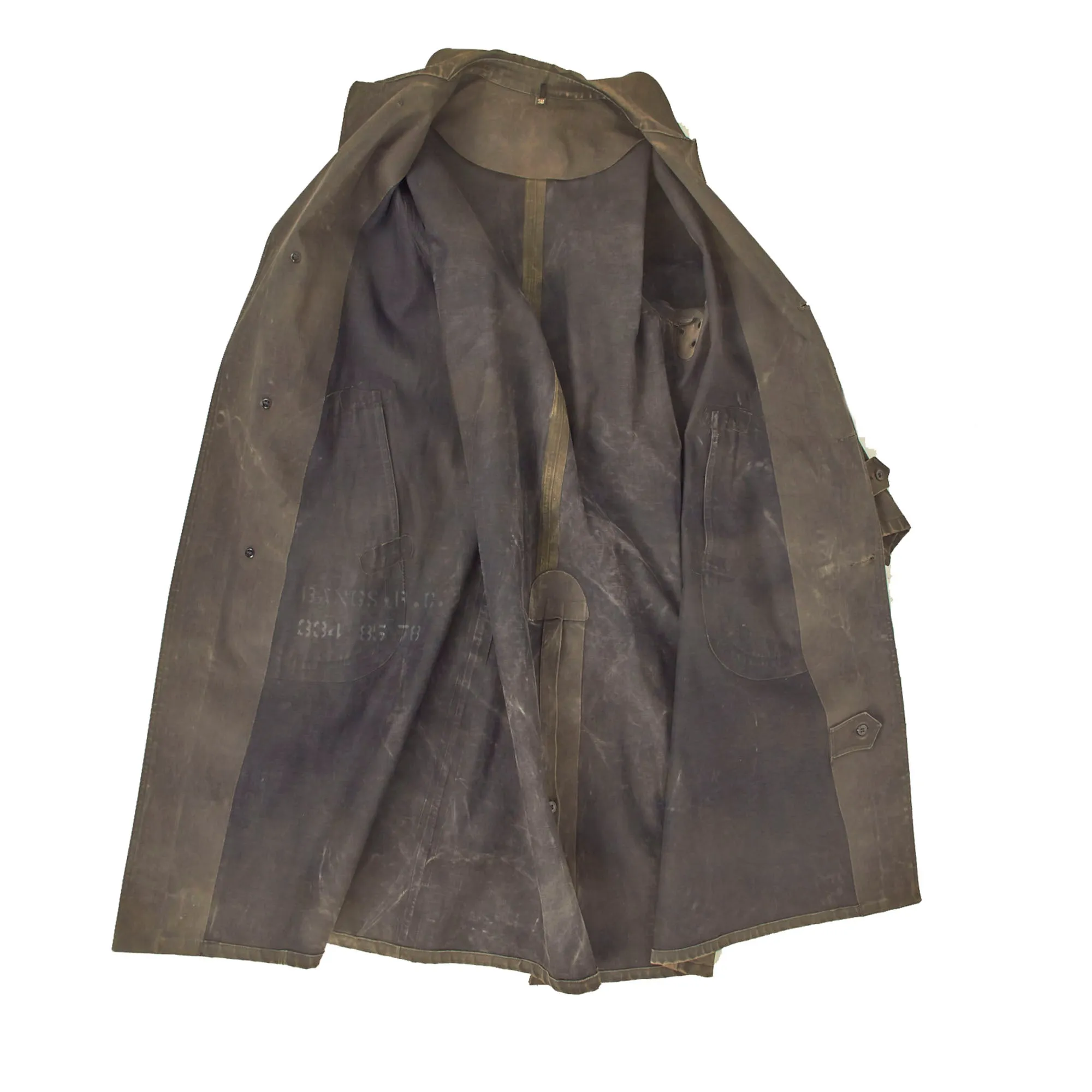 Original U.S. WWII Enlisted Sailor Type 1 All Weather (Rain) Jacket As Featured in Jeff Warner’s “U.S. Navy Uniforms and Insignia 1943-1946” - Page 104
