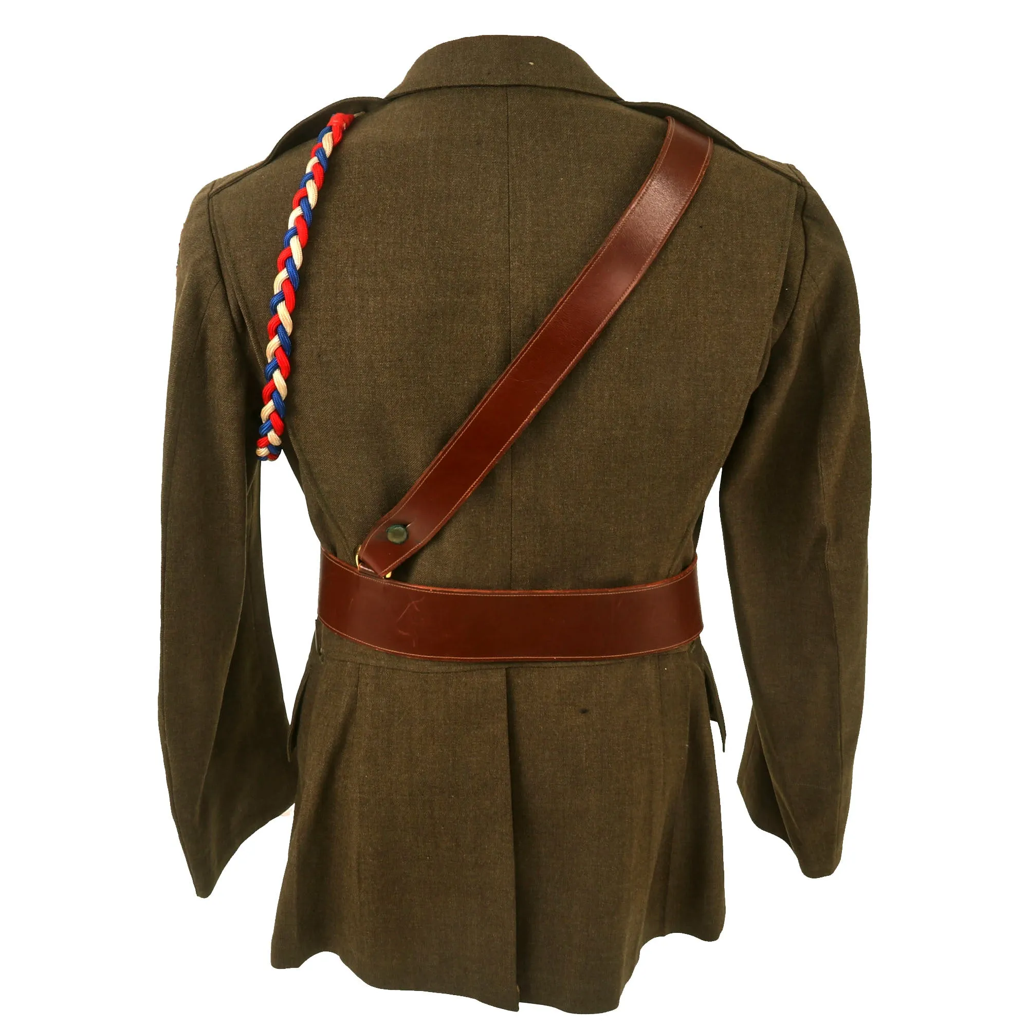 Original U.S. WWII First Special Service Force Commando Kiska Task Force (Operation Cottage)  Class-A Uniform Jacket With Sam Browne Belt