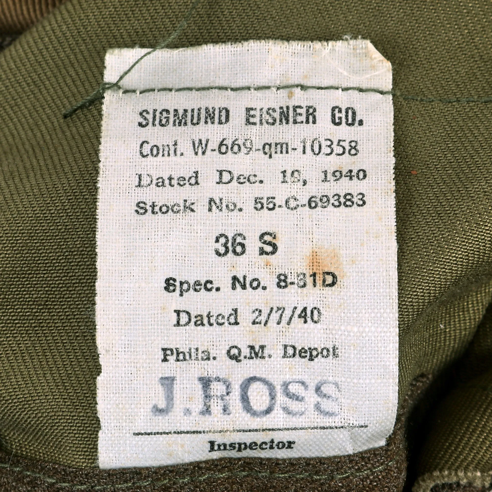 Original U.S. WWII First Special Service Force Commando Kiska Task Force (Operation Cottage)  Class-A Uniform Jacket With Sam Browne Belt