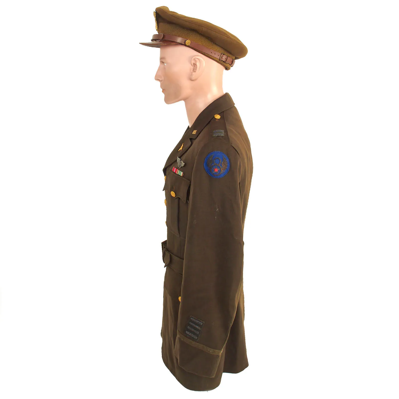 Original U.S. WWII Named US 8th Air Force Medical Corps Uniform Set For Captain Milton Willner - Former Director of Hoffmann-La Roche Pharmaceutical