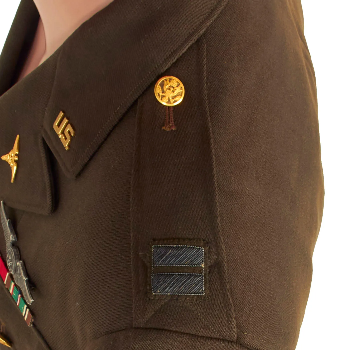 Original U.S. WWII Named US 8th Air Force Medical Corps Uniform Set For Captain Milton Willner - Former Director of Hoffmann-La Roche Pharmaceutical