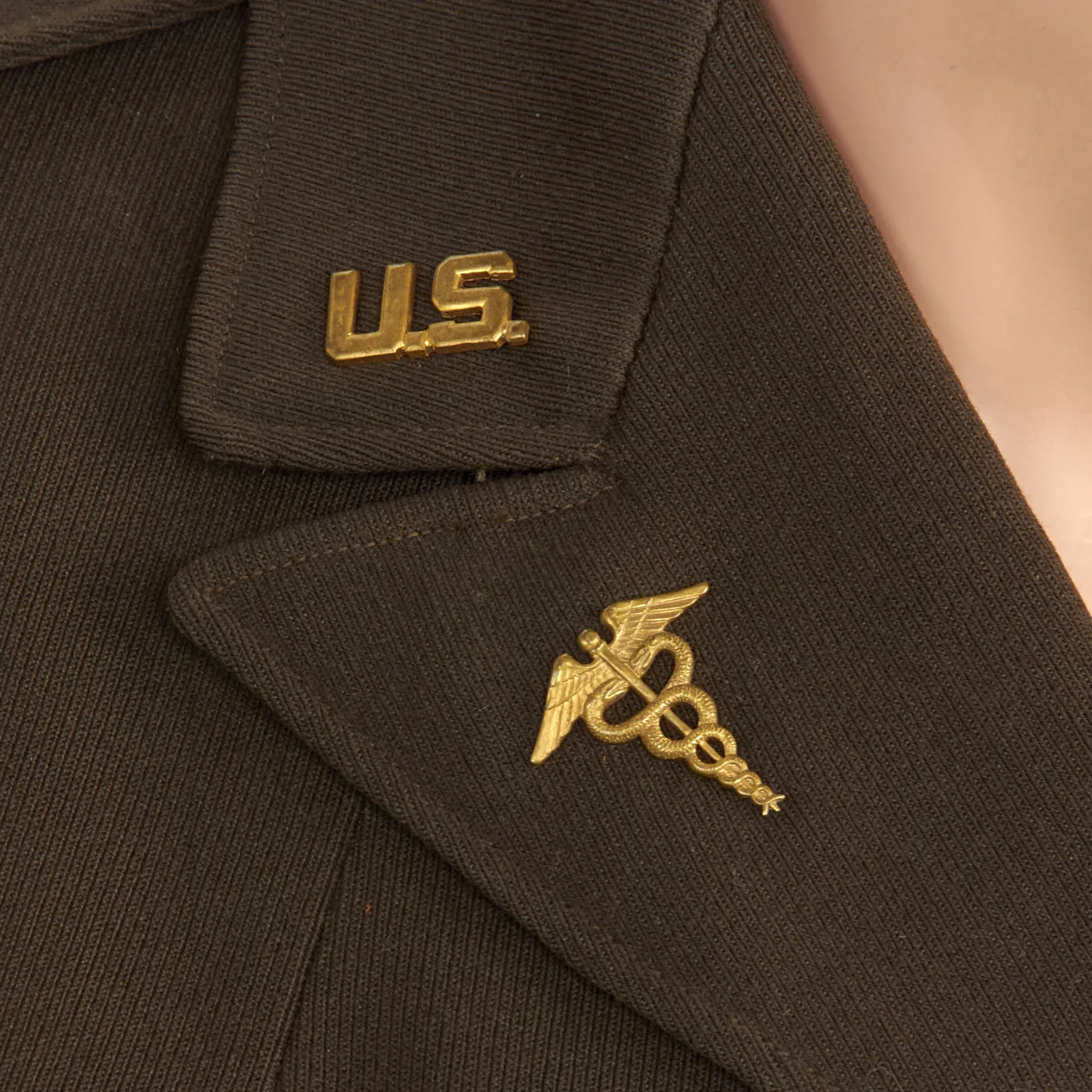 Original U.S. WWII Named US 8th Air Force Medical Corps Uniform Set For Captain Milton Willner - Former Director of Hoffmann-La Roche Pharmaceutical