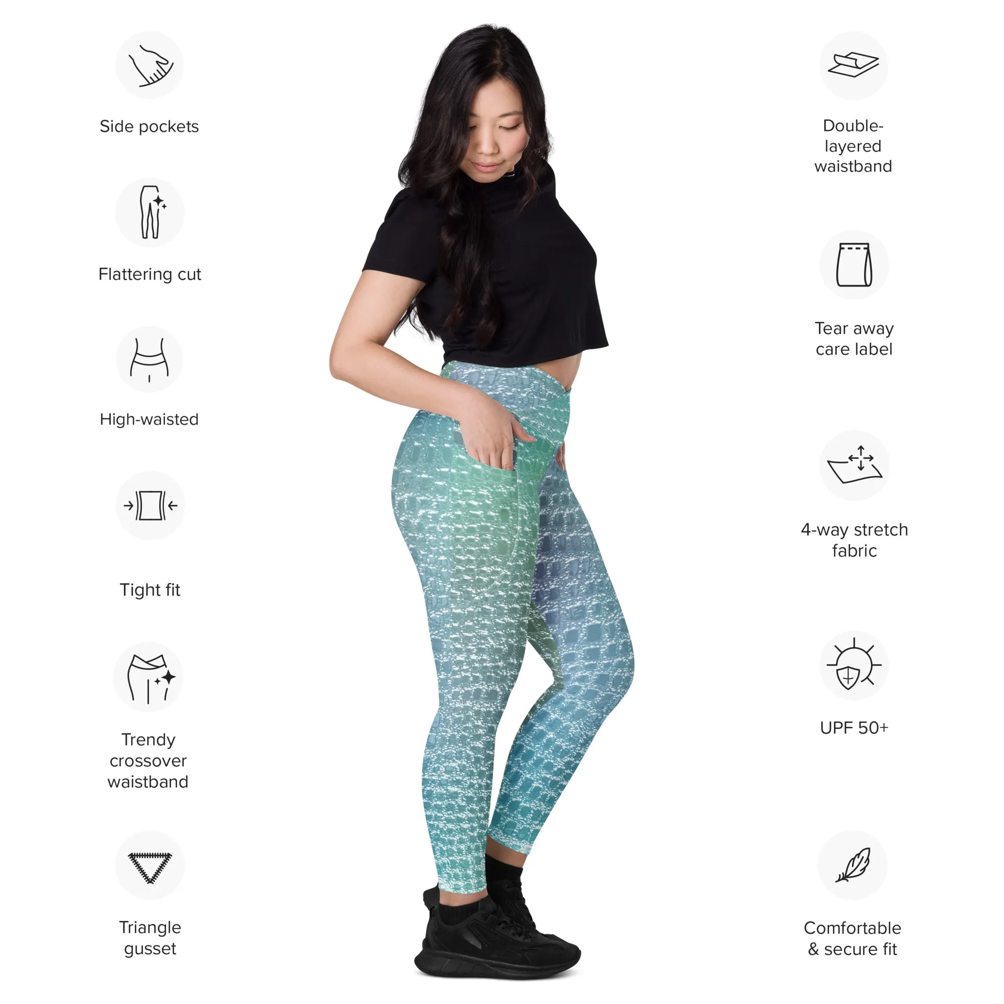 Pastel Mermaid Print Leggings, lioness-love