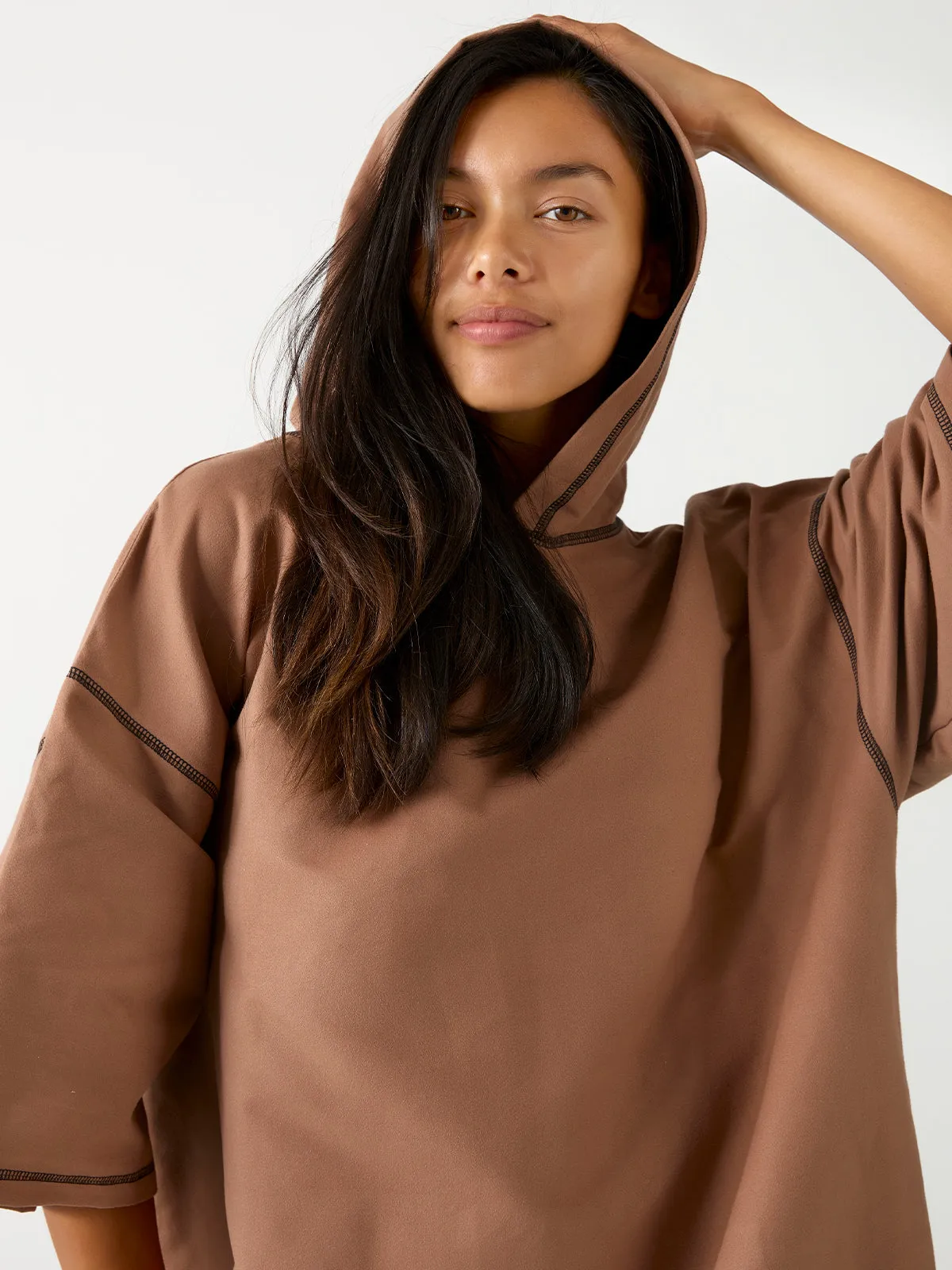 Women's Travel Poncho Towel | Choc