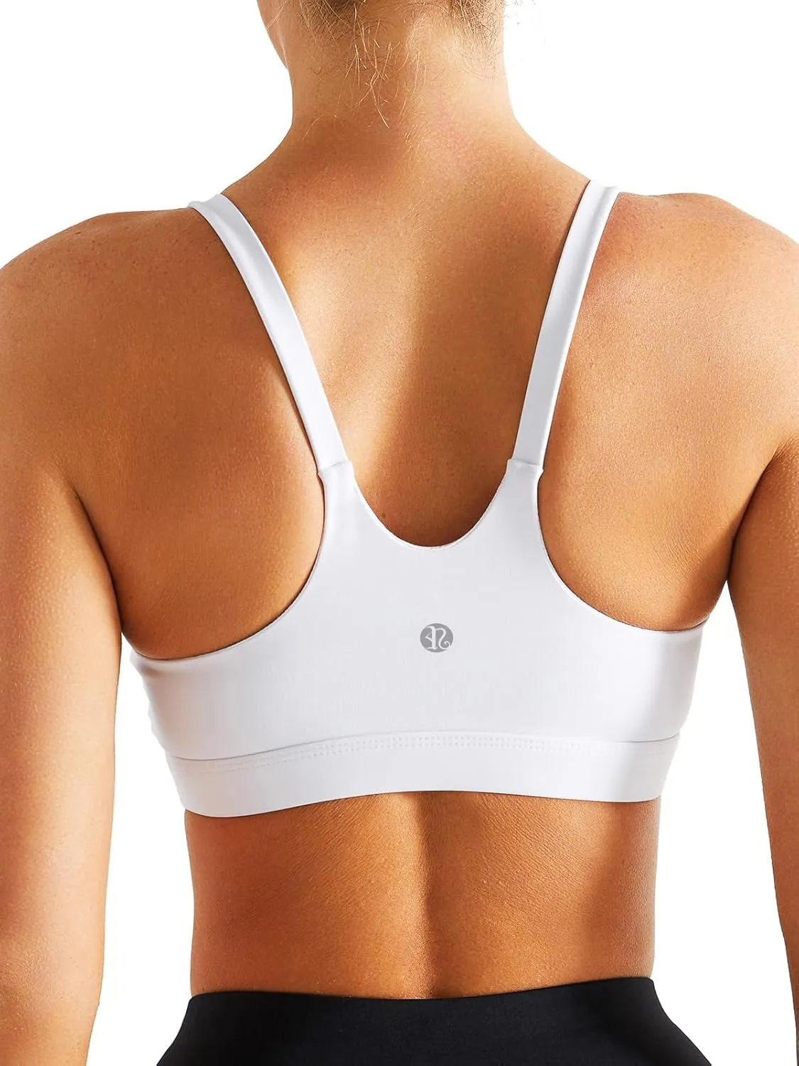 Y-Back, Medium Impact Wirefree Padded Bra Workout Crop Top Longline Sports Bra Push up